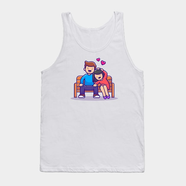 Cute Couple Human Tank Top by Catalyst Labs